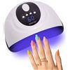 Aokitec 150W Lampada UV LED Unghie, Fornetto Unghie, Luce UV Unghie UV Lamp Nails per tutti i tipi di nail art Smalto Gel Unghie UV | Display LCD | Sensore automatico | Manicure e Pedicure