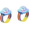 Lancoon Luce da discoteca, confezione da 2 pezzi, portatile, mini lampada LED portatile, per notte, stroboscopio, orologio da polso, ricarica USB, controllo vocale con ventosa, danza, DJ Club (blu)