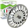 ONIX TECH Tappo Lavandino Cucina con Diametro Ø 80 mm - Filtro Tappo Lavello Cucina è Realizzato in Acciaio Inox - Garanzia di 5 Anni - MADE IN ITALY - ONIX TECH