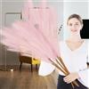 Lighterday Erba della pampa artificiale, 110 cm, grande, alta, soffice, finta erba della pampa, per matrimoni, soggiorno, camera da letto, decorazione per la casa, stile bohémien, 6 pezzi (rosa)