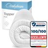 Dailydream Coprimaterasso Dailydream 160 x 190 cm | Schiuma a memoria di forma | 5 cm di spessore | Edizione Pure, modello M | ergonomico per materassi scomodi, reti imbottite e letti aggiuntivi