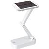 KINGCOO Lampada da scrivania pieghevole a energia solare, portatile, 24 LED, touch dimmerabile, per ufficio, camera da letto, viaggio, emergenza (bianco)