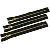JYC CREATIVE 3 Pezzi Cerniere in Ottone Chiuse Con Cursore Semi-Automatico, Maya 3#, per Cucire Sui Vestiti (30 cm, Nero)