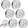 YOFDAL 6 Pezzi armadio, Luce per armadio con sensore, Luce con sensore touch wireless, Lu-ce adesiva a batteria Luci Arma-dio Lu-ce notturna, per Cucina, Corridoio, Scale, B