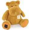 Doudou et Compagnie Histoire d'ours - Peluche Ippopotamo - HIPPO - Ocra - 40 cm - Grande peluche morbido e carino per i calini - Idea regalo di nascita e compleanno per bambini - HIPPO - HO3212