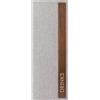 SIGEL GM221 Cartellina delle bevande - 1 pezzo - incl. 2 doppie buste trasparenti per 8 pagine - rilegatura a elastico - 1/2 A4 - grigio chiaro/marrone