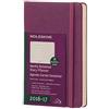 Moleskine Agenda 18m Semainier 2016-17 Poche Violet Couv Rigide