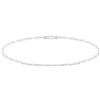 Tamaris Anklet - Elegante cavigliera in acciaio inox lucido - argento - Lip Chain regolabile fino a 25 cm - impermeabile e delicato sulla pelle