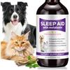 VOFANK Gocce di melatonina per animali - Integratore naturale per cani e gatti - Assistenza per il sonno, Calma lo stress e l'ansia, Supporto per il ciclo del sonno, Formula sicura, 60 ml