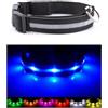 NEO+ Collare LED per cane USB ricaricabile, lampeggiante, visibilità (NERO GRANDE)