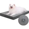 Favodormir Impermeabile Cuccia Cane Interno,Ortopedica Cuscino Cane in Ecopelle,Sfoderabile e Lavabile,Materassino per Cani Taglia Piccola, Letto per Cani,Grigio,73x45x7cm