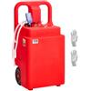 VEVOR Serbatoio di Carburante Portatile da 121,13 L Contenitore di Benzina, Pompa di Trasferimento del Carburante Elettrica 12 V CC 11,36 L/min Tubo di Mandata da 1,21 m per Diesel Benzina, Rosso