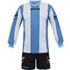 Givova Line, Completo Calcio Unisex - Adulto, Multicolore (Azzurro Cielo/Bianco), M