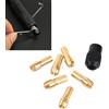 Tissting Mandrino Pinza M8x0,75, 6 Boccole Ottone 1-3,2mm Utensile Rotante Incisione | Boccole da 1 a 3,2mm, Compatibile Smerigliatrice Incisore Hobby e Professionista Officina