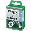 FADIX CAJA M 2 uds. TORNILLO METRICA CAB HEX +TUERCA CINC M10x50mm FADIX