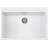 PLADOS Lavello in quarzo da cucina incasso TELMA by Plados serie FLAT vasca singola 76cm - Bianco Latte