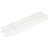 cyclingcolors 2x Guida per cassetti in plastica per mobile, mobile in legno, spessore 18 mm, larghezza 40 mm, profondità 338 mm, altezza 45 mm, bianco