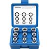 DAKCOS Set di 9 Pezzi di Prese Femmina Torx, Set di Chiavi a Bussola E-Torx da 1/2, E10, E11, E12, E14, E16, E18, E20, E22, E24, CR-V