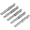 Fixinus 5 cacciaviti a forma di U, Fixinus 1/4 pollici, attacco esagonale S2, in lega di acciaio a forma di U, set di cacciaviti magnatici, lunghezza 50 mm