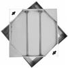 TOOSOAR Chiusino 30x30cm,In Acciaio Inox, Incassato e Telaio, Coperchio d'Ispezione Invisibile per Scene Interne ed Esterne