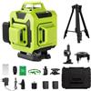 STANEW Livella Laser Autolivellante 4 X 360°con Schermo Digitale,4D 16 linee con Display Digitale，2 x2400mAh (With tripod)