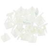 sourcing map 55 distanziatori adesivi per PCB, distanziatori isolati in nylon appiccicoso per scheda PCB, altezza di supporto 1,3 cm, adatti per fori PCB da 4 mm a 4,3 mm, bianco