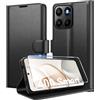 Eirltiy Cover per Honor 400 Smart Portafoglio Pelle PU Premium, Custodia Scomparti Carte Antiurto Protettiva Case con 1 Vetro Temperato, Nero