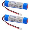 NUOGELIYA Batterie ricaricabili da 3,7 V 3200 mAh Batteria ricaricabile agli ioni di litio PH2.0 Connettore XH2.54 (2pcs（3200mAh XH2.54）)