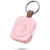 ACEQINGSE caricatore portatile per Samsung Galaxy Watch,1200 mAh caricabatterie portatile per Samsung Galaxy Watch 8/8 Classic/Ultra/7/6/6 Classic/5/5 Pro/4/3, Active 2/1,magnetico wireless (Rose)