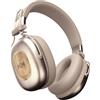 Marley House of Positive Vibration Rebel Cuffie Wireless ANC, Over-Ear Bluetooth, con Cancellazione Adattiva del Rumore, Autonomia 130 Ore, IPX5, Driver da 40mm, Materiali Sostenibili, Crema