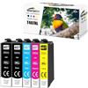 Starlet24 5x Cartucce 407XL Compatibili con Epson 407XL Multipack | per Workforce Pro WF-4745 WF-4745DTWF