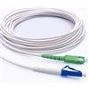 Elfcam® - Cavo Fibra Ottica SC/APC per LC/UPC Simplex Monomodale 9/125μm LSZH, Bianca (30M)