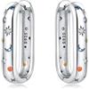 MISEFF Orecchini da donna in argento Sterling ipoallergenici, orecchini a cerchio in argento Sterling 925, gioielli minimalisti per tutti i giorni da donna, Taglia unica, Argento sterling, Zirconia