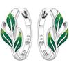 MISEFF Orecchini da donna in argento Sterling ipoallergenici, orecchini a cerchio in argento 925, minimalisti, per l'uso quotidiano da donna, Taglia unica, Argento sterling, Zirconia cubica