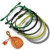 LUCKY BUDDHIST 5 Bracciali Tibetani Buddisti Regolabili - Bracciali in Corda Intrecciata per Uomo e Donna - Include Portachiavi Buddha in Legno