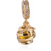 YiRong Jewelry Charm a forma di ape portafortuna, ideale per un regalo di compleanno, compatibile con bracciali Pandora, in argento Sterling 925 C