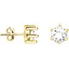 SOFIA MILANI - Orecchini da Donna in Argento 925 - Placcati in Oro e con Pietra Zircone - Orecchino a Perno a Pietra Zircone - E2305