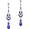Coucoland Orecchini vintage anni '20 con strass Flapper Accessori Gatsby Costume, 8.2 cm x 1.8 cm