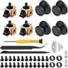 TILONKJ 4Pcs Moduli Joystick ad Effetto Hall Anti-Drift per Controller PlayStation 5 (PS5) con Sensore Analogico 3D, Capsule e Set di Strumenti di Installazione Completo