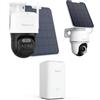 Reolink 4K Telecamera WiFi Esterno Senza Fili con Batteria e Home Hub Kit