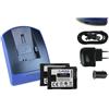 mtb more energy 2x Batteria + Caricabatteria (USB/Auto/Corrente) per Canon BP-808 / Legria HF G10, G25, M31... Vixia... - v. lista