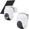 EZVIZ Pacchetto composto da Telecamera WiFi Esterno C8c 2MP e Telecamera WiFi Esterno con Pannello Solare CB8 Lite Kit 2K+