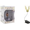 Paladone Harry Potter Lampada Boccino 2.5 W, Oro, Standard & PP5555HP Golden Snitch Lumi Clip - Comoda luce da lettura a tema Harry Potter, doppia alimentata da batterie o USB, plastica, oro
