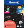 Pelikan Cartellino nero e blocco per bricolage, formato A4, 120 g;m², 20 fogli, 1 pezzo, nero