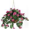 Nearly Natural NearlyNatural Nearly Natural Bougainvillea Hanging Basket Silk 1 Pianta Artificiale da Appendere, Bellezza, 10.25 x 10.25 x 17.5
