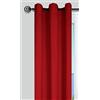Stof LOVELY CASA r64689405 Nelson Pile Tenda Poliestere Rosso 135 x 250 cm