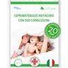 Allergosystem Set Coprimaterasso Antiacaro Matrimoniale Cotone con Cerniera 160x190cm e 2 Federe Cuscino Letto 50x80cm - Dispositivo Medico Antiacaro e Anallergico MADE IN ITALY - Linea Cotone