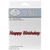 Elizabeth Craft Designs EC783 Fustella Metallica Happy Birthday