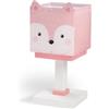Dalber Lampada da tavolo o comodino per bambini Little Pink Owl Piccolo Gufo, 64481N, G4-4W LED - Lampadina inclusa