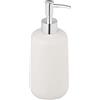 Wenko all_Star Dispenser di Sapone Olinda, Bianco, Accessorio da Bagno con Finitura Opaca, 0,5 l (70188400)